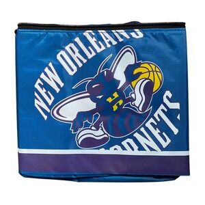 Forever Collectibles New Orleans Hornets Lunch Bag Blue NBA 12 Pack Insulated